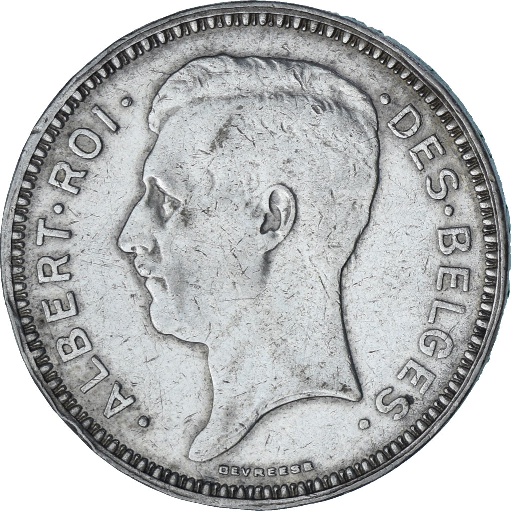 Moneta, Belgio, 20 Francs, 20 Frank, 1934, BB+, Argento, KM:103.1