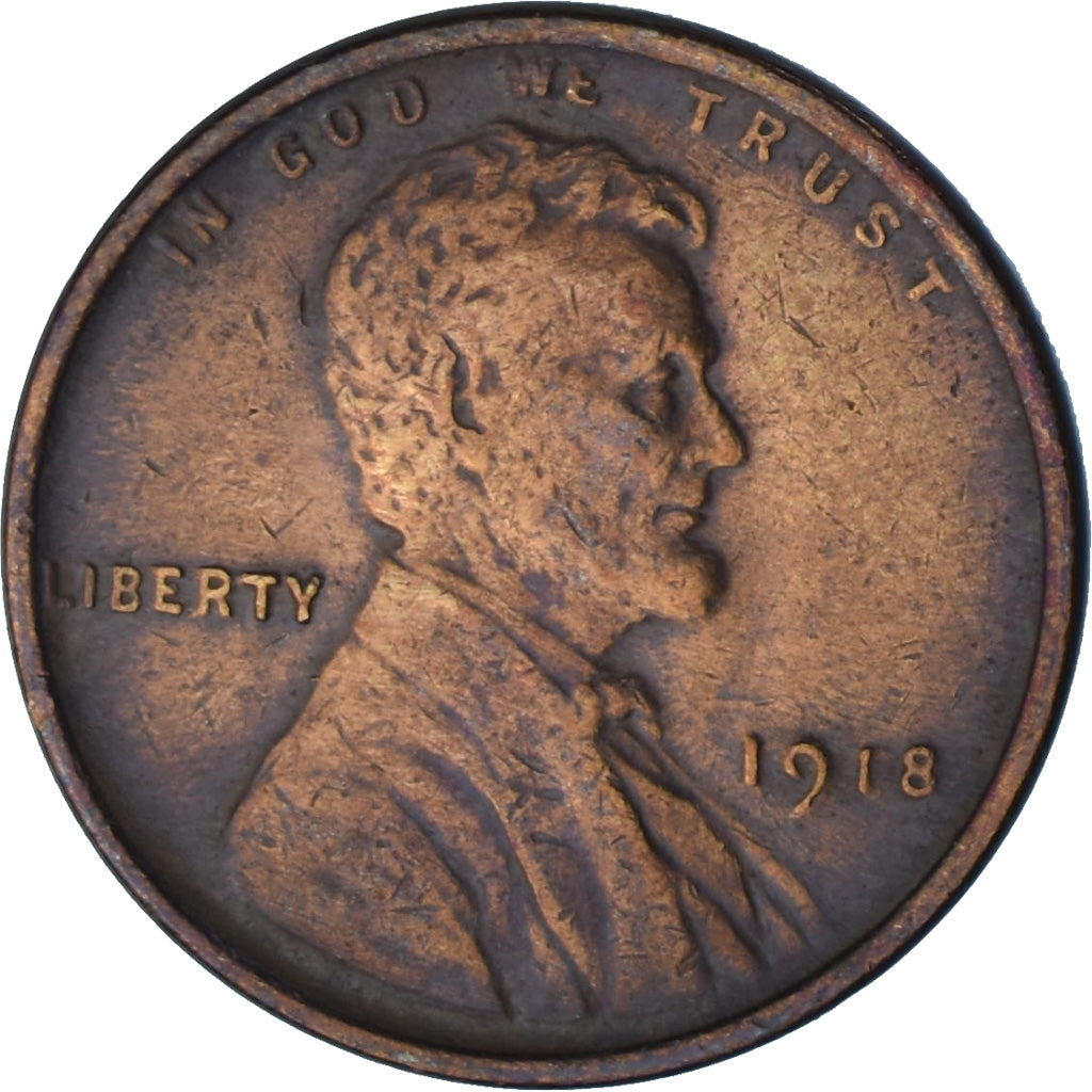 Münze, Vereinigte Staaten, Lincoln Cent, Cent, 1918, U.S. Mint, Philadelphia