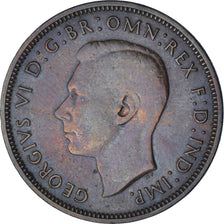 Münze, Großbritannien, George VI, 1/2 Penny, 1939, VZ, Bronze, KM:844
