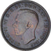Moneta, Wielka Brytania, George VI, 1/2 Penny, 1939, AU(55-58), Brązowy, KM:844