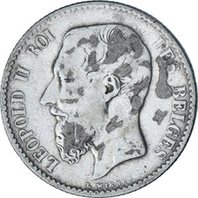 Moneta, Belgio, Leopold II, Franc, 1886, MB+, Argento, KM:29.1