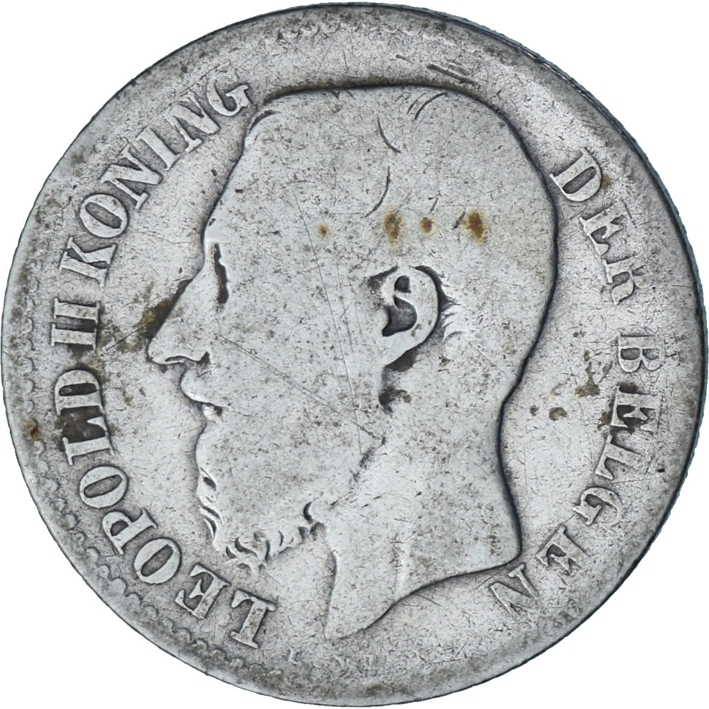 Moneta, Belgio, Leopold II, Franc, 1886, MB, Argento, KM:29.1