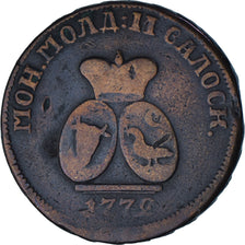 Moneda, MOLDAVIA Y VALAQUIA, 3 Dengi, PARA, 1772, BC, Bronce, KM:2.1