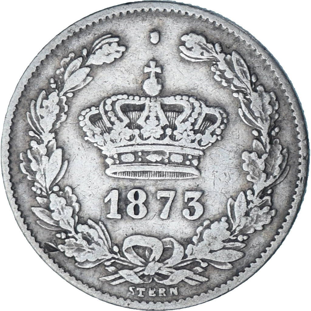 Moneda, Rumanía, Carol I, 50 Bani, 1873, EBC, Plata, KM:9