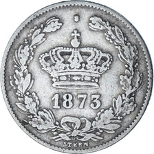 Moneda, Rumanía, Carol I, 50 Bani, 1873, EBC, Plata, KM:9