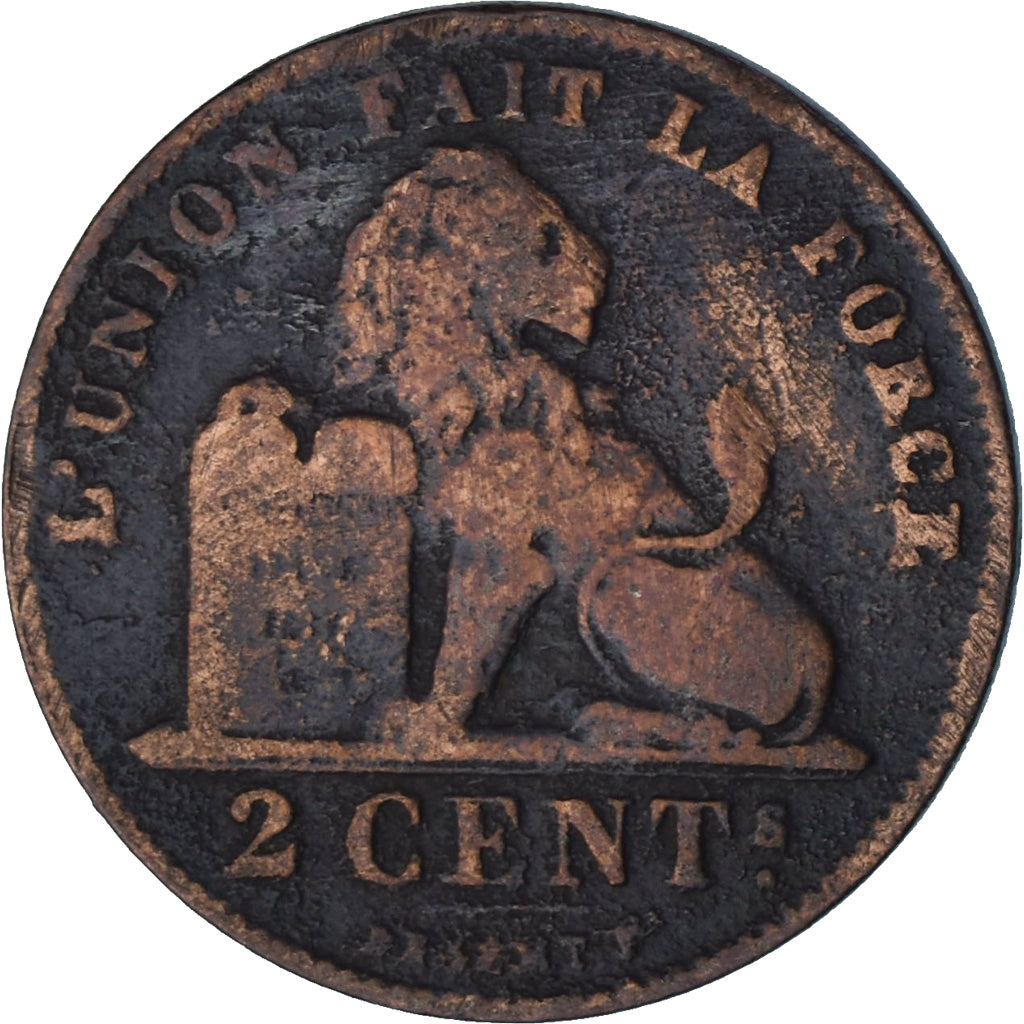 Munten, België, Leopold II, 2 Centimes, 1905, ZF, Koper, KM:35.1