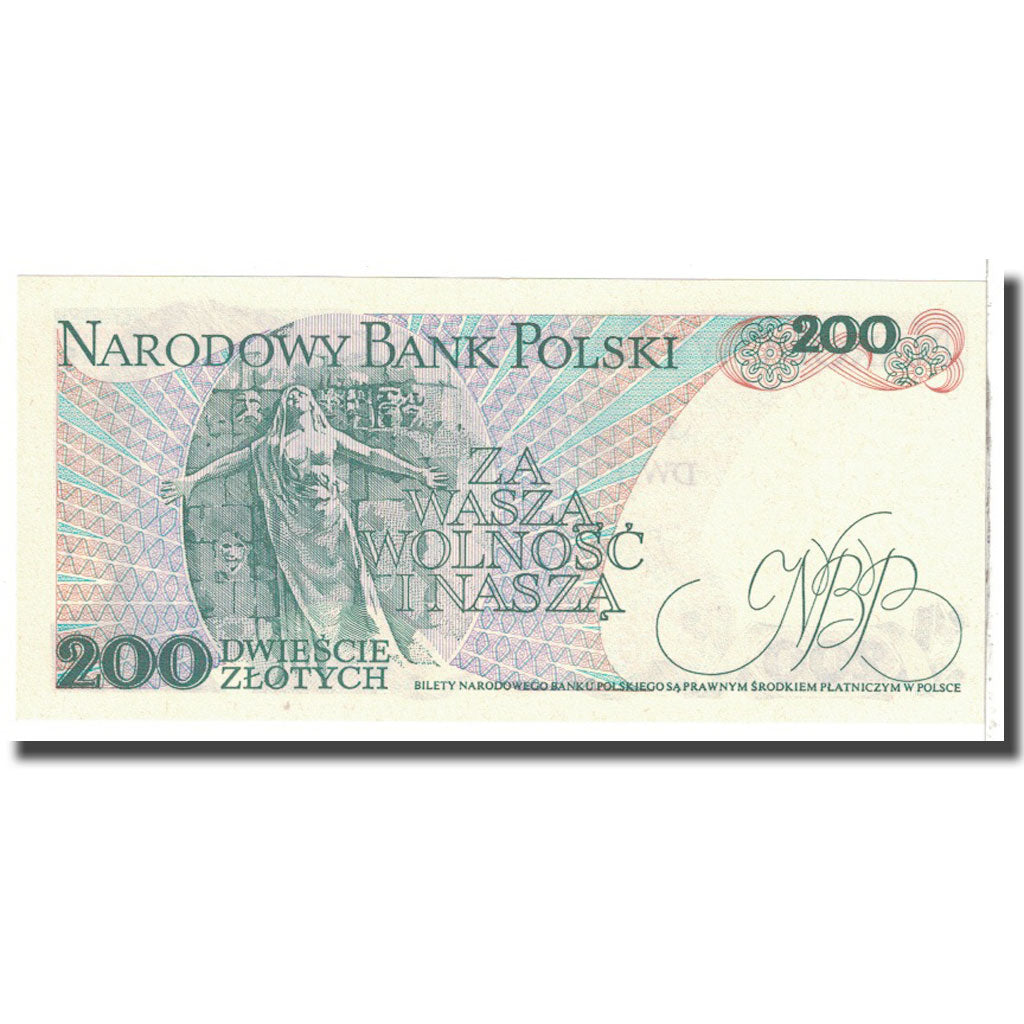 Billet, Pologne, 200 Zlotych, 1986, 1986-06-01, KM:144c, NEUF