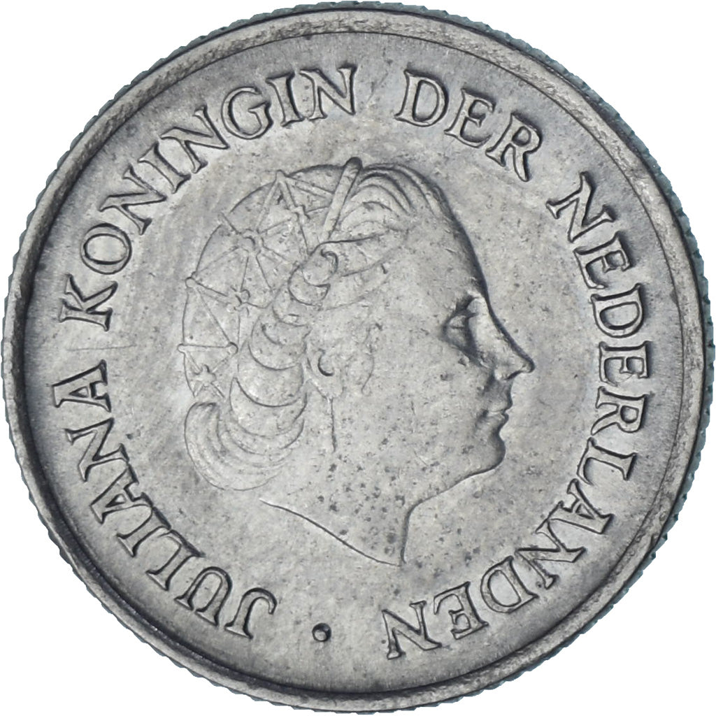 Coin, Netherlands, Juliana, 25 Cents, 1955, AU(50-53), Nickel, KM:183