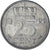 Munten, Nederland, Juliana, 25 Cents, 1955, ZF+, Nickel, KM:183