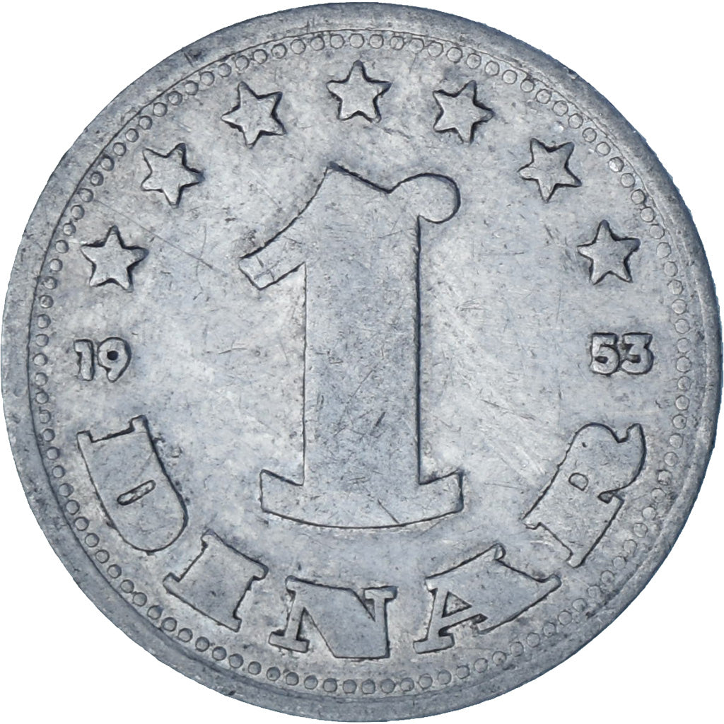 Monnaie, Yougoslavie, Dinar, 1953, TTB, Aluminium, KM:30