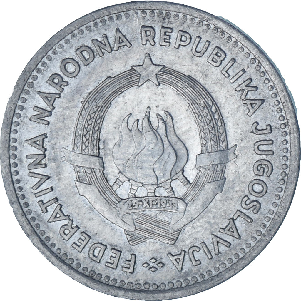 Munten, Joegoslaviëe, 2 Dinara, 1953, PR, Aluminium, KM:31