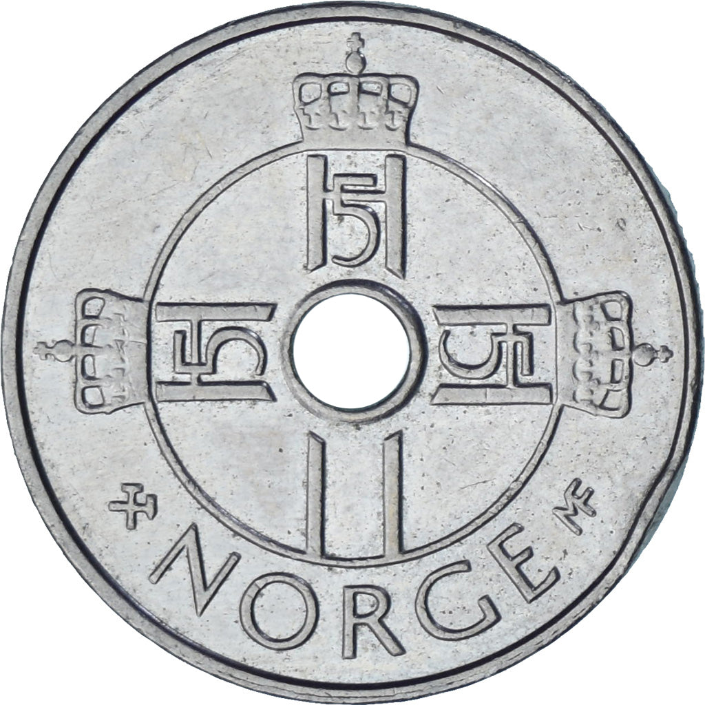 Münze, Norwegen, Harald V, Krone, 2005, VZ+, Kupfer-Nickel, KM:462