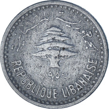 Münze, Lebanon, 5 Piastres, 1954, SS, Aluminium, KM:18