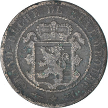 Moneta, Luksemburg, William III, 10 Centimes, 1854, Utrecht, VG(8-10), Brązowy