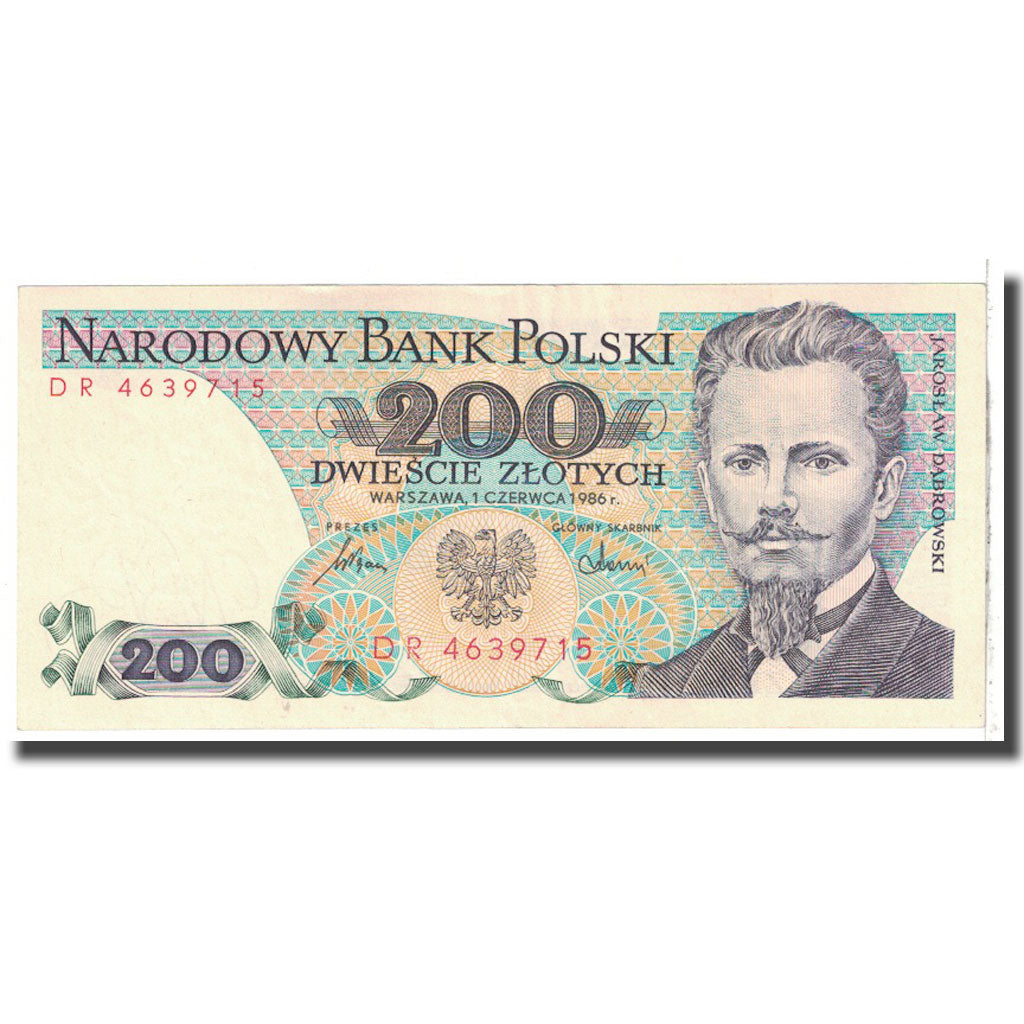 Geldschein, Polen, 200 Zlotych, 1986, 1986-06-01, KM:144c, UNZ