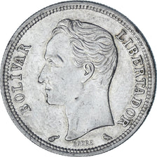 Moneda, Venezuela, Bolivar, 1960, MBC+, Plata, KM:37a