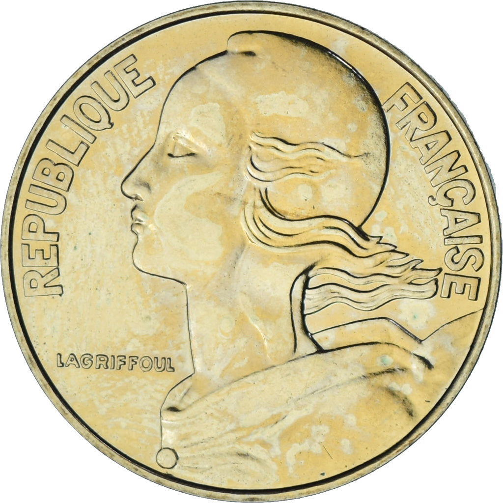 Frankrijk, Marianne, 20 Centimes, 1988, Paris, UNC, Aluminum-Bronze, KM:930