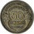 Frankrijk, Morlon, 50 Centimes, 1936, Paris, ZF, Aluminum-Bronze, KM:894.1