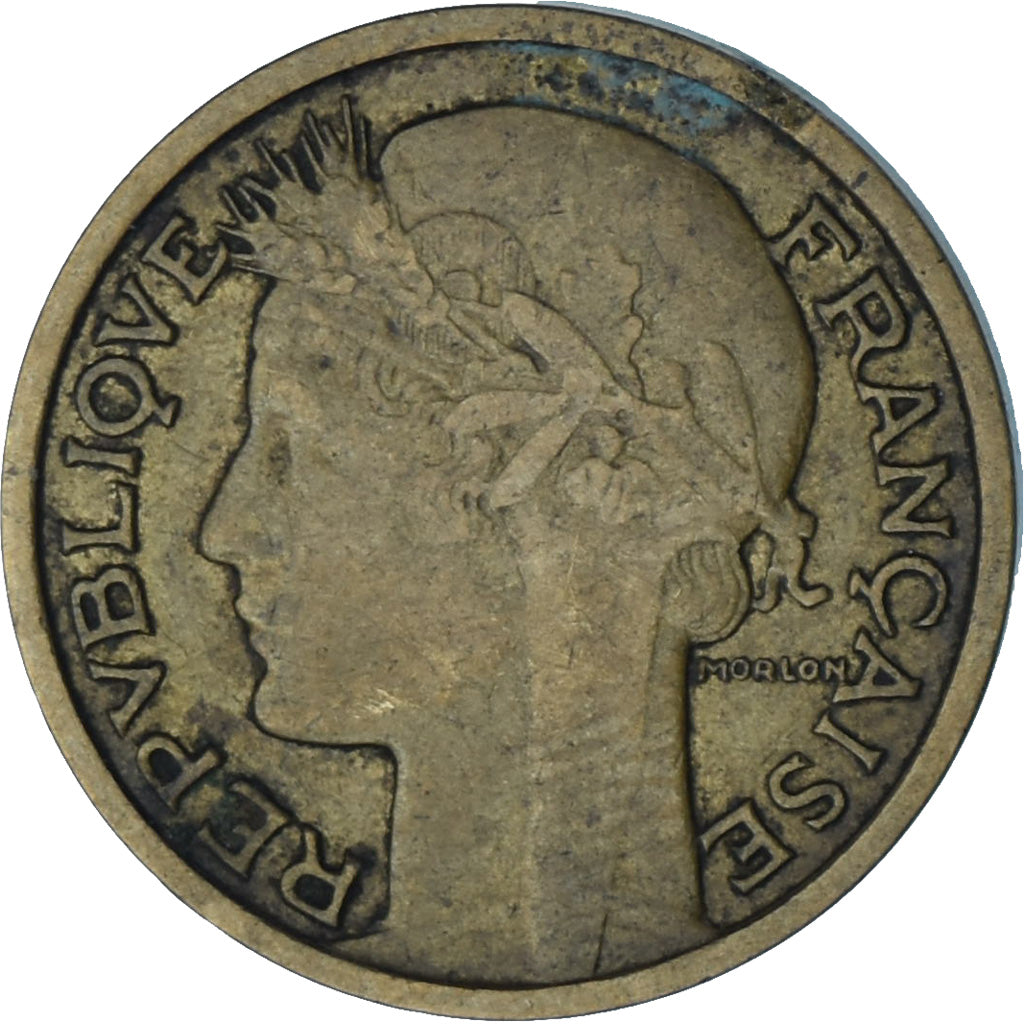 Francia, Morlon, 50 Centimes, 1933, Paris, BC+, Aluminio - bronce, KM:894.1