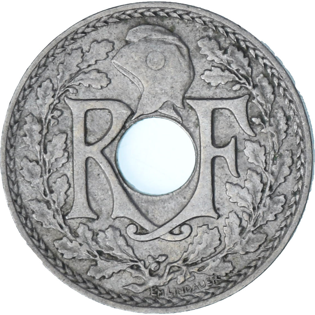 Francja, Lindauer, 5 Centimes, 1920, AU(55-58), Miedź-Nikiel, KM:875