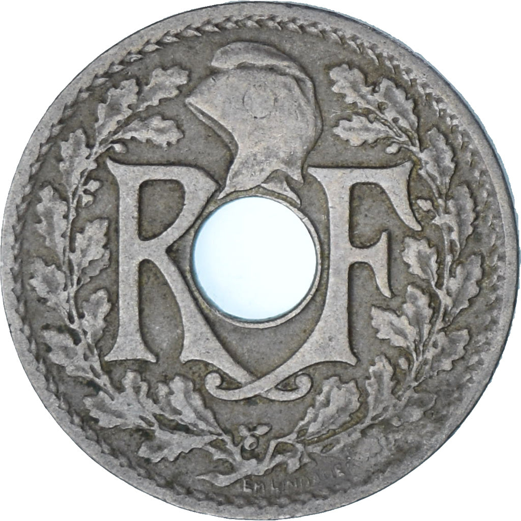 Francia, Lindauer, 5 Centimes, 1920, BB+, Rame-nichel, KM:875, Gadoury:170