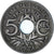 France, Lindauer, 5 Centimes, 1924, Poissy, AU(50-53), Copper-nickel, KM:875, Le