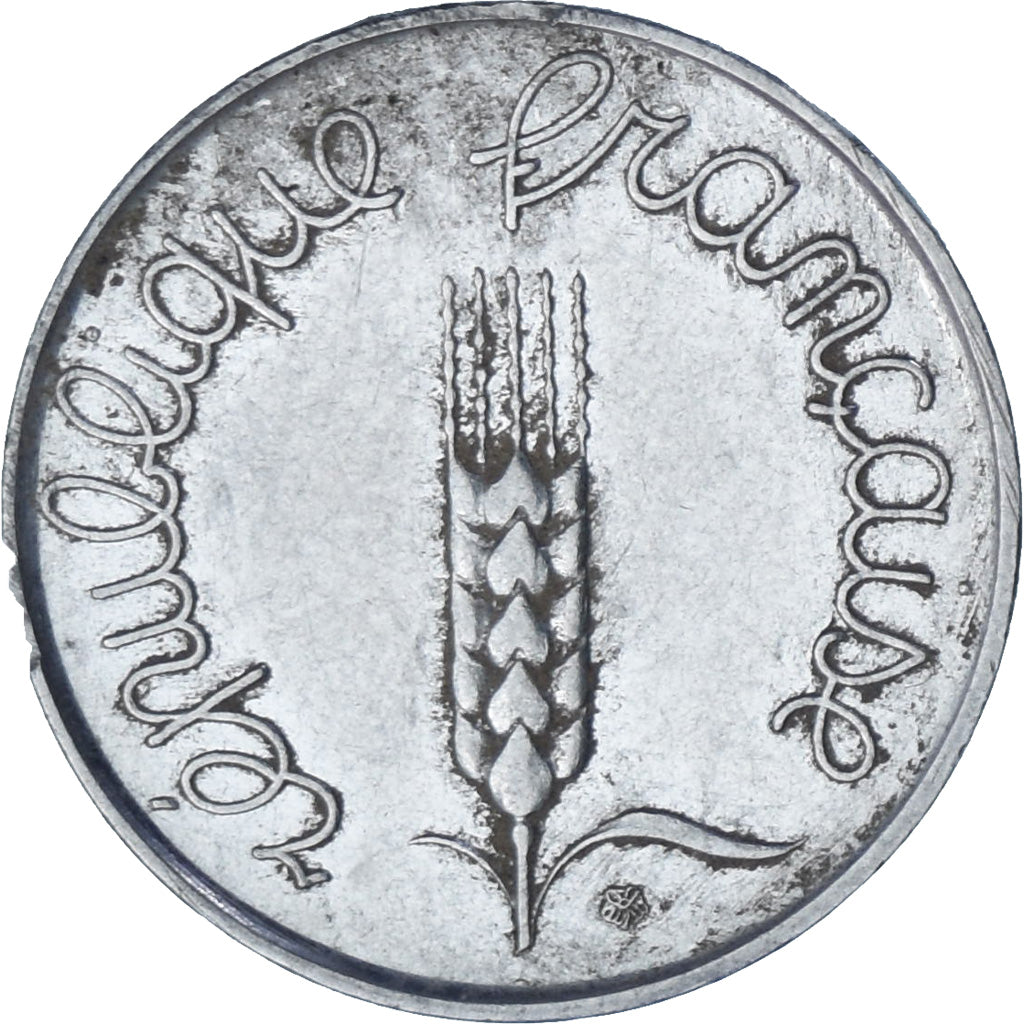 França, Épi, 5 Centimes, 1962, Paris, EF(40-45), Aço Inoxidável, KM:927