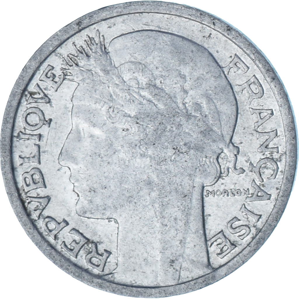 Francia, Morlon, 50 Centimes, 1945, Beaumont - Le Roger, MBC, Aluminio