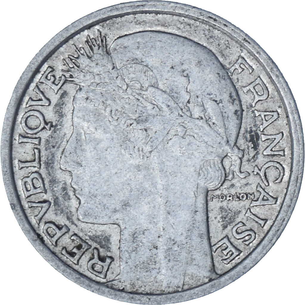 Francia, Morlon, 50 Centimes, 1947, Paris, MBC+, Aluminio, KM:894.1a