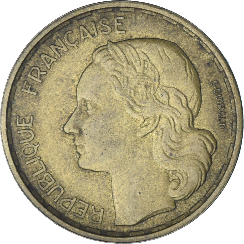 França, Guiraud, 20 Francs, 1950, Beaumont - Le Roger, EF(40-45)