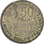 Francja, Guiraud, 50 Francs, 1953, Paris, VF(20-25), Aluminium-Brąz, KM:918.1