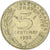 França, Marianne, 5 Centimes, 1993, Paris, AU(50-53), Alumínio-Bronze, KM:933