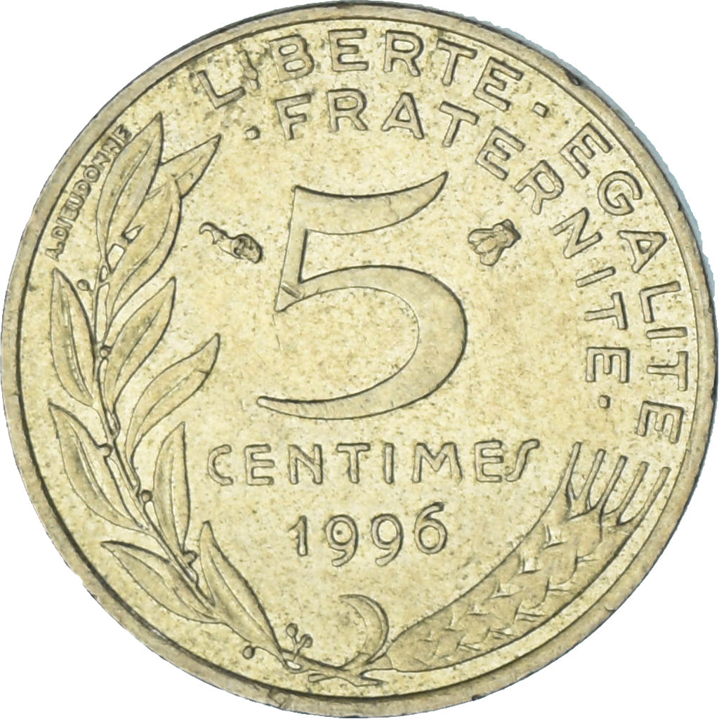 Frankrijk, Marianne, 5 Centimes, 1996, Paris, FR, Aluminum-Bronze, KM:933