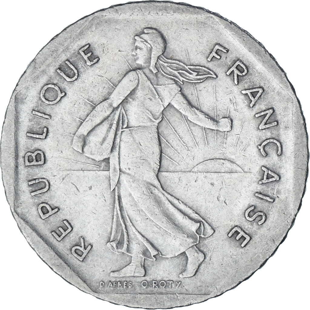 Frankrijk, Semeuse, 2 Francs, 1979, Paris, PR, Nickel, KM:942.1, Gadoury:547