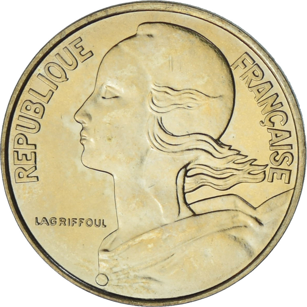 França, Marianne, 10 Centimes, 1994, Paris, MS(60-62), Alumínio-Bronze