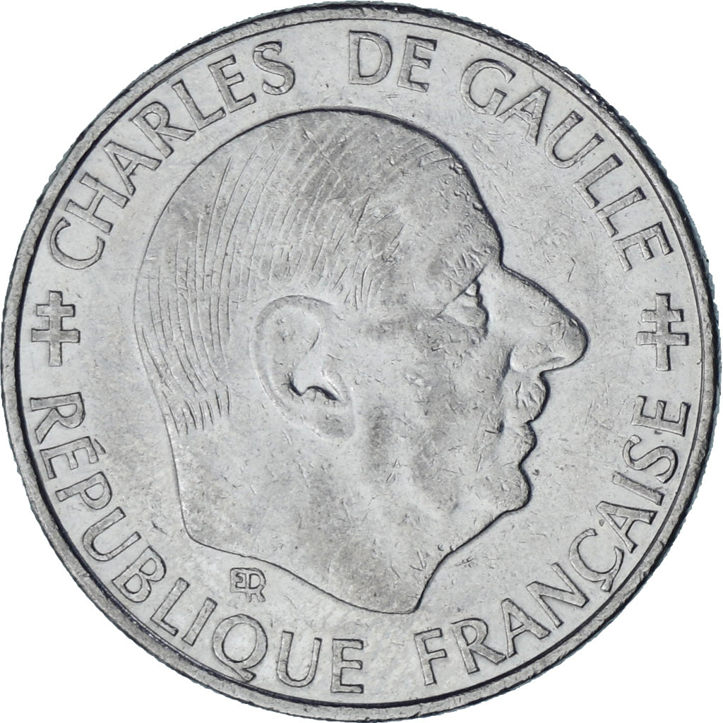 França, Charles de Gaulle, Franc, 1988, Paris, EF(40-45), Níquel, KM:963