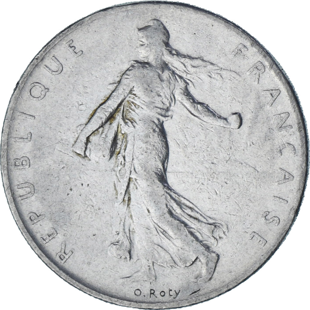 Frankrijk, Semeuse, Franc, 1960, Paris, FR+, Nickel, KM:925.2, Gadoury:474