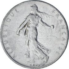Frankrijk, Semeuse, Franc, 1960, Paris, FR+, Nickel, KM:925.2, Gadoury:474