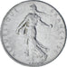 Frankrijk, Semeuse, Franc, 1960, Paris, FR+, Nickel, KM:925.2, Gadoury:474