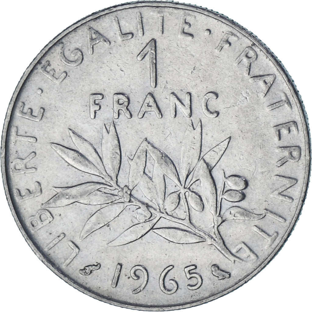 França, Semeuse, Franc, 1965, Paris, VF(30-35), Níquel, KM:925.2, Gadoury:474