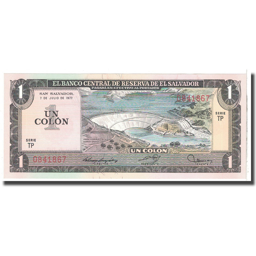 Billet, El Salvador, 1 Colon, 1979, 1979-05-03, KM:125b, NEUF