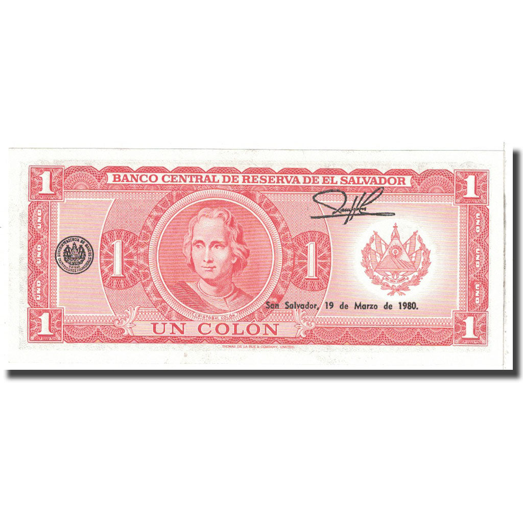 Billet, El Salvador, 1 Colon, 1979, 1979-05-03, KM:125b, NEUF