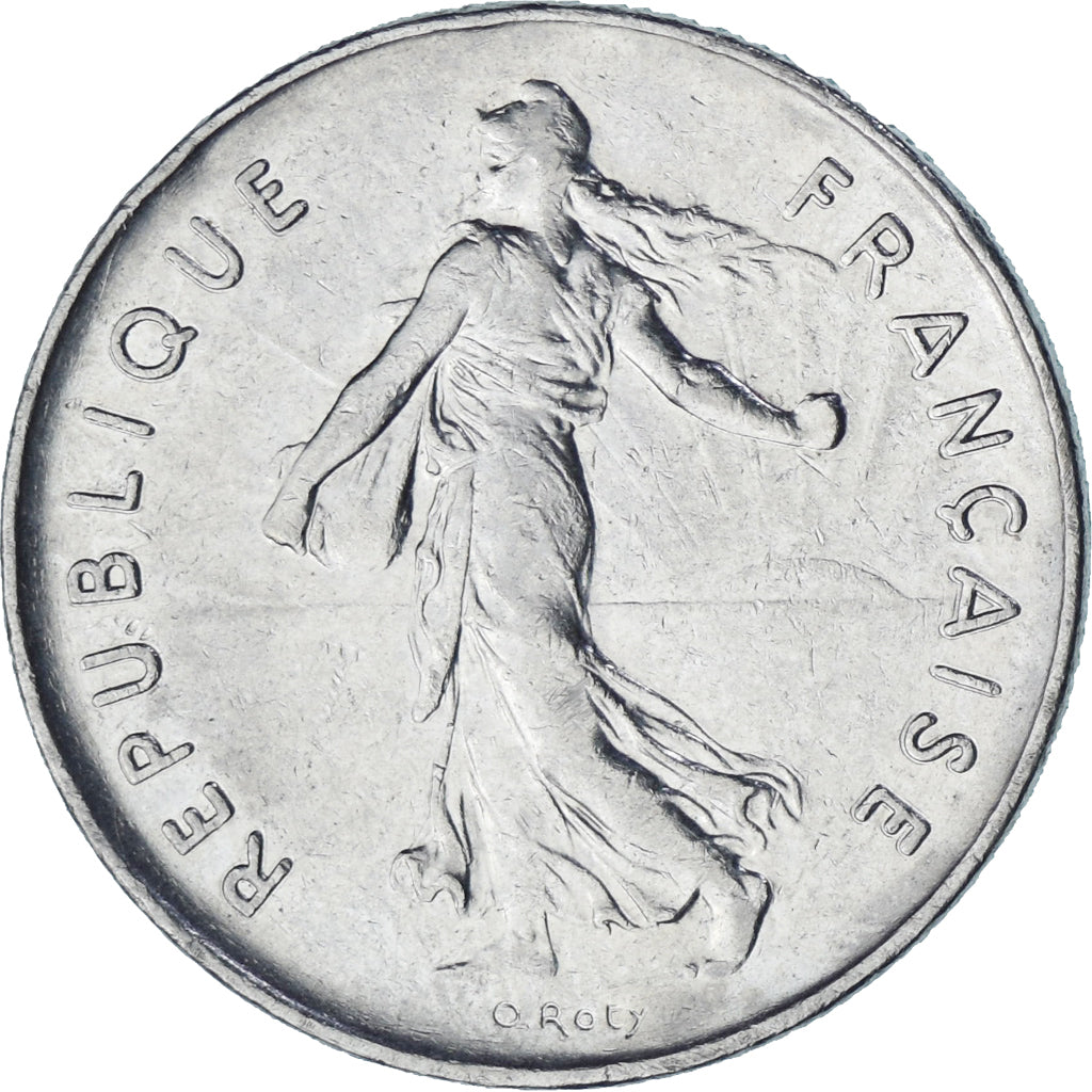 Francia, Semeuse, 5 Francs, 1987, Paris, EBC, Níquel recubierto de cobre -