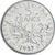 França, Semeuse, 5 Francs, 1987, Paris, AU(55-58), Cobre-Níquel Revestido a