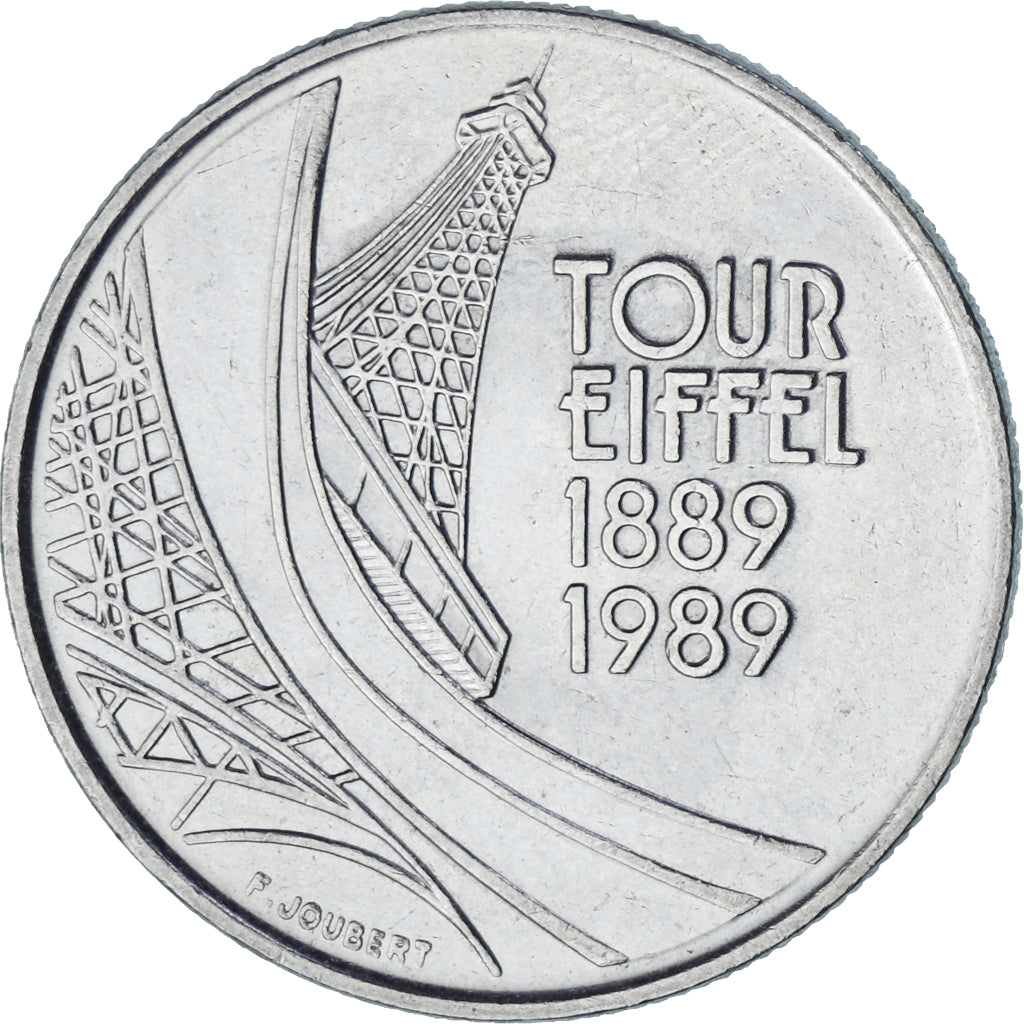 Frankreich, Tour Eiffel, 5 Francs, 1989, Paris, VZ, Nickel, KM:968, Gadoury:772