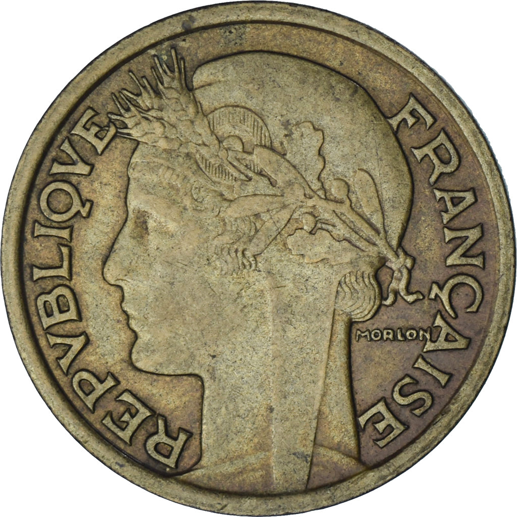 Francja, Morlon, 2 Francs, 1941, VF(20-25), Aluminium-Brąz, KM:886, Gadoury:535