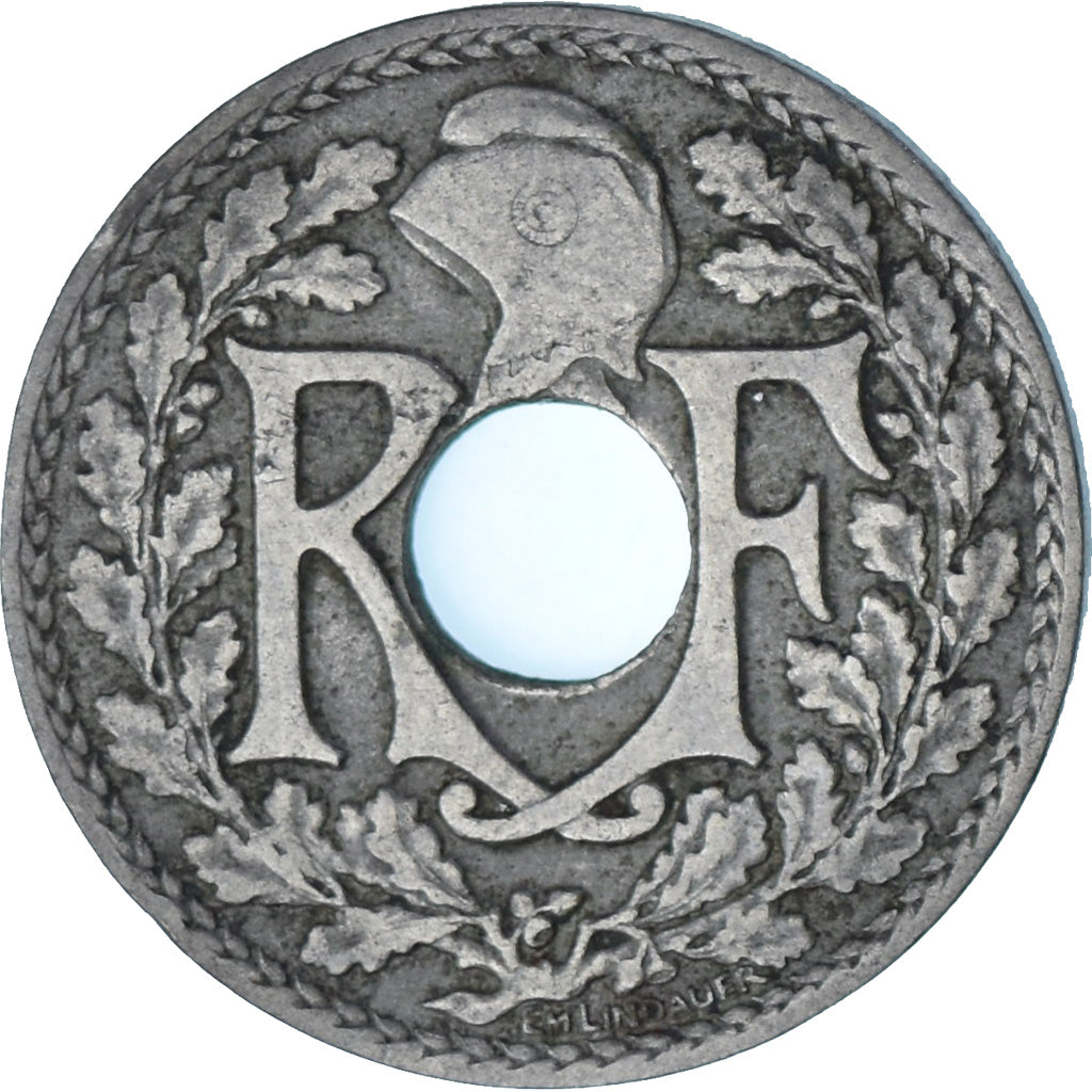 França, 10 Centimes, 1924, MS(60-62), Cobre-níquel