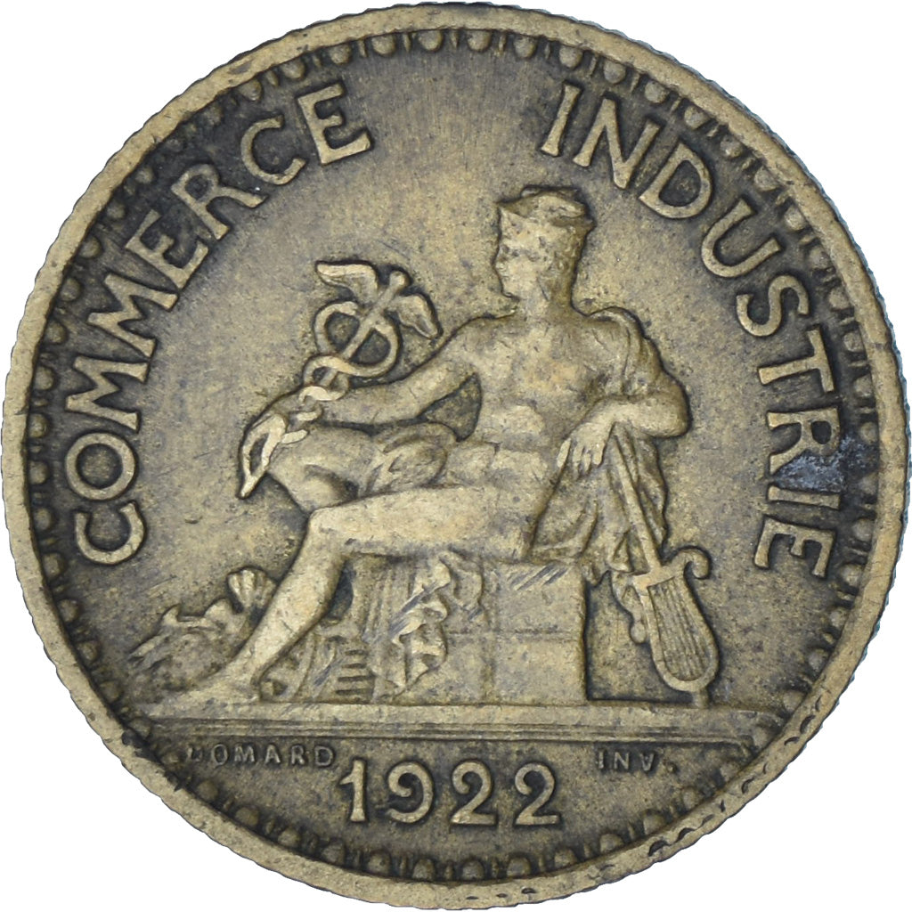 França, Chambre de commerce, Franc, 1922, Paris, VF(20-25), Alumínio-Bronze
