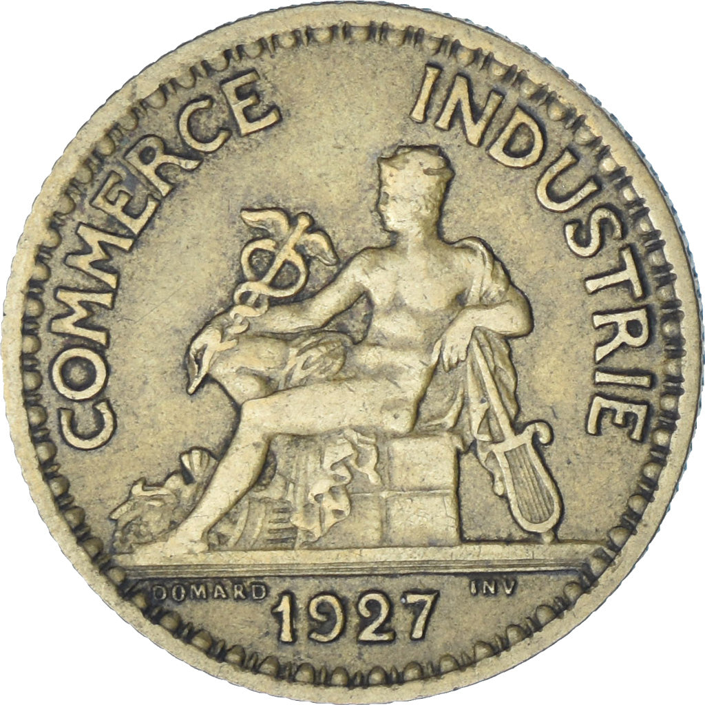 França, Chambre de commerce, Franc, 1927, Paris, EF(40-45), Alumínio-Bronze