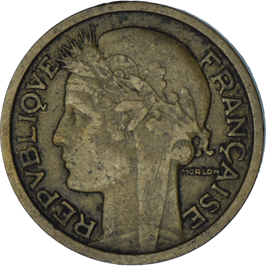 Francia, Morlon, Franc, 1931, MBC, Aluminio - bronce, KM:885, Gadoury:470